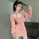 pink halterneck dress  PL52268