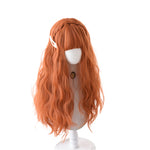 Lolita orange long roll wig PL20291