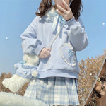 Cute plus fleece top PL51041