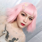 Harajuku pink fluffy wig PL20671