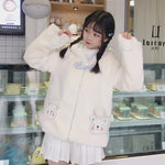 Cute bear ears plush jacket PL51840