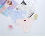 Lace bow girl's underwear PL10253