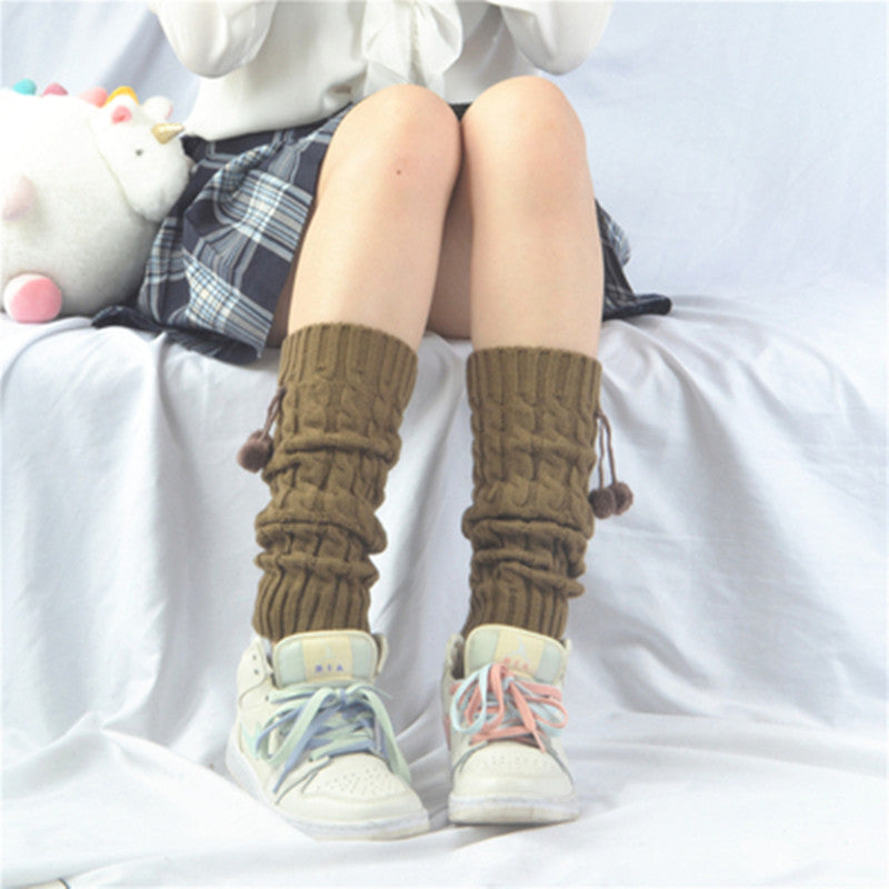 Knitted wool socks PL20995