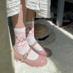 Lolita Print Strawberry Socks PL51450