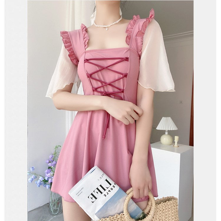 Pink swimming dress PL51880