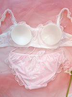 Cute Plaid Underwear Set PL51755