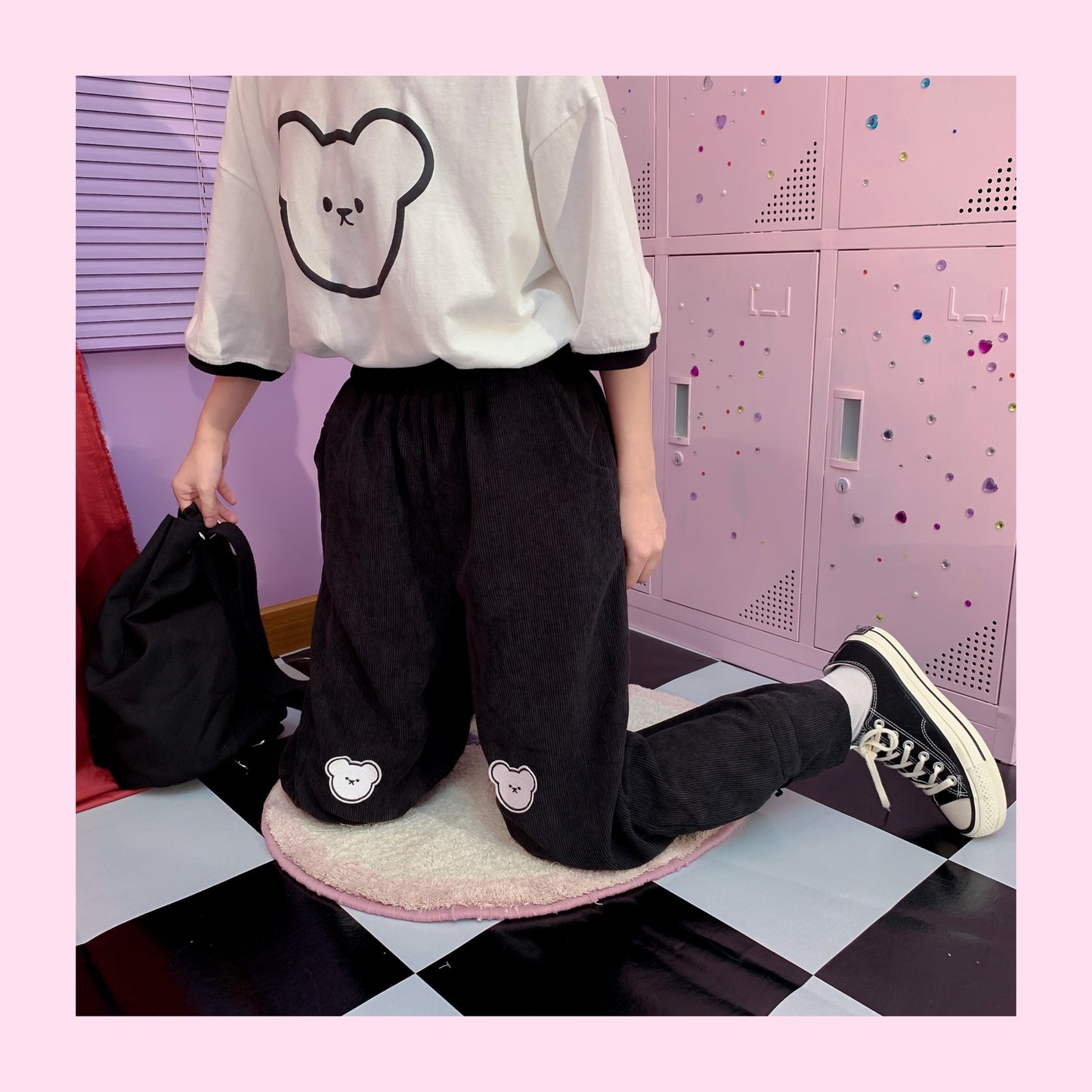 Bear black pants PL50362