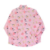 Peach print shirt PL21089