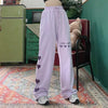 Love Embroidered Casual Pants PL51652