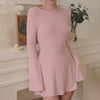 Pink Knit Dress  P1046