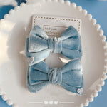 blue bow hair accessory   PL52247