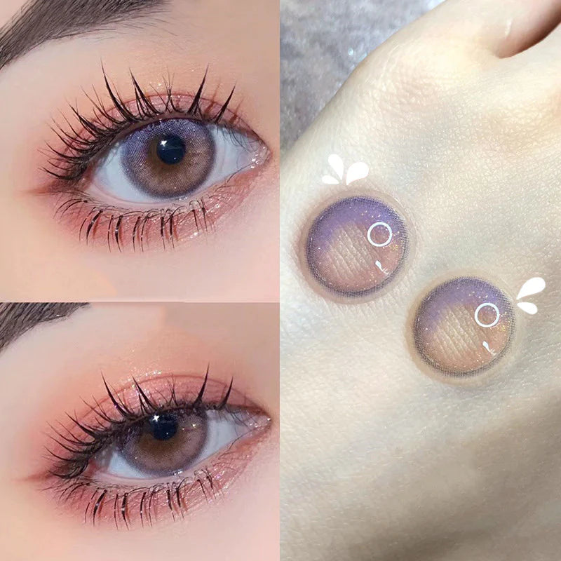 PURPLE CONTACT LENSES (TWO PIECES) PL52449