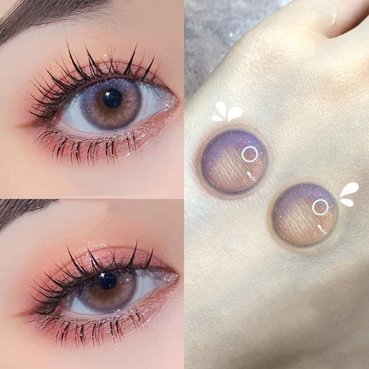 PURPLE CONTACT LENSES (TWO PIECES) PL52449