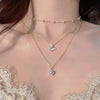 Butterfly multilayer necklace PL51801