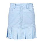 Blue high waist pleated skirt PL50859