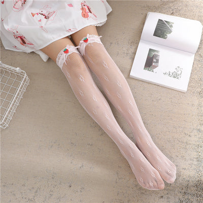 Strawberry over the knee stockings PL20571