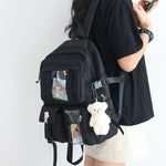 Cute Bear Pendant Backpack PL51280