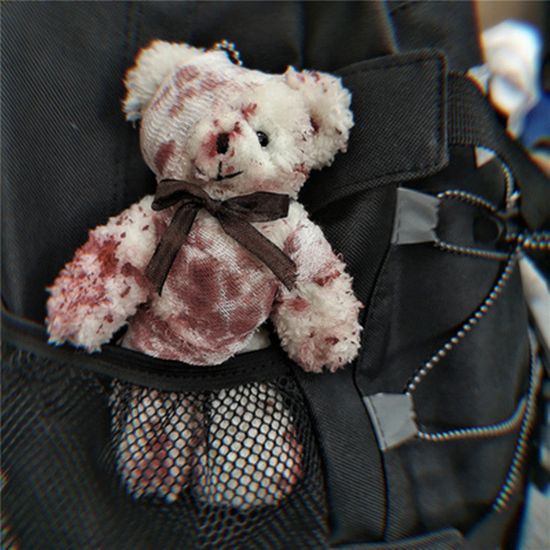 Dark Bloody Bear Cub Keychain Pendant PL21000