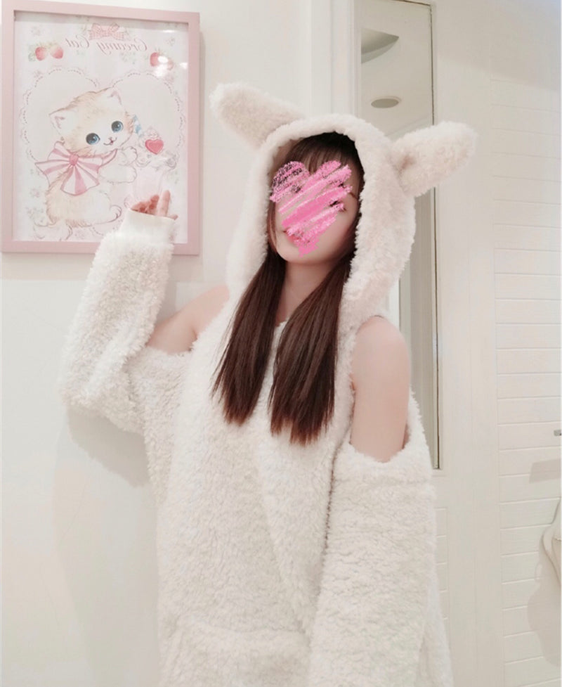 Cute Bunny Ears Hoodie PL51719