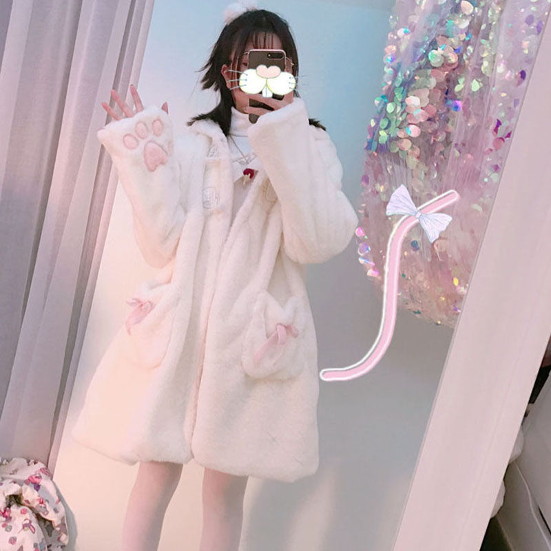 Cute cat ear coat PL50694