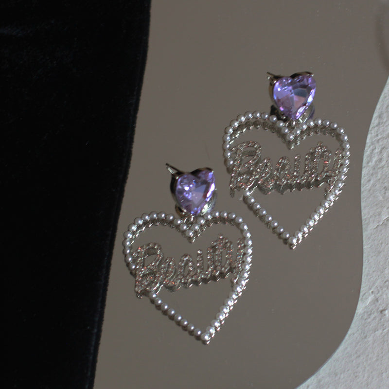 Purple Heart Earrings PL51674