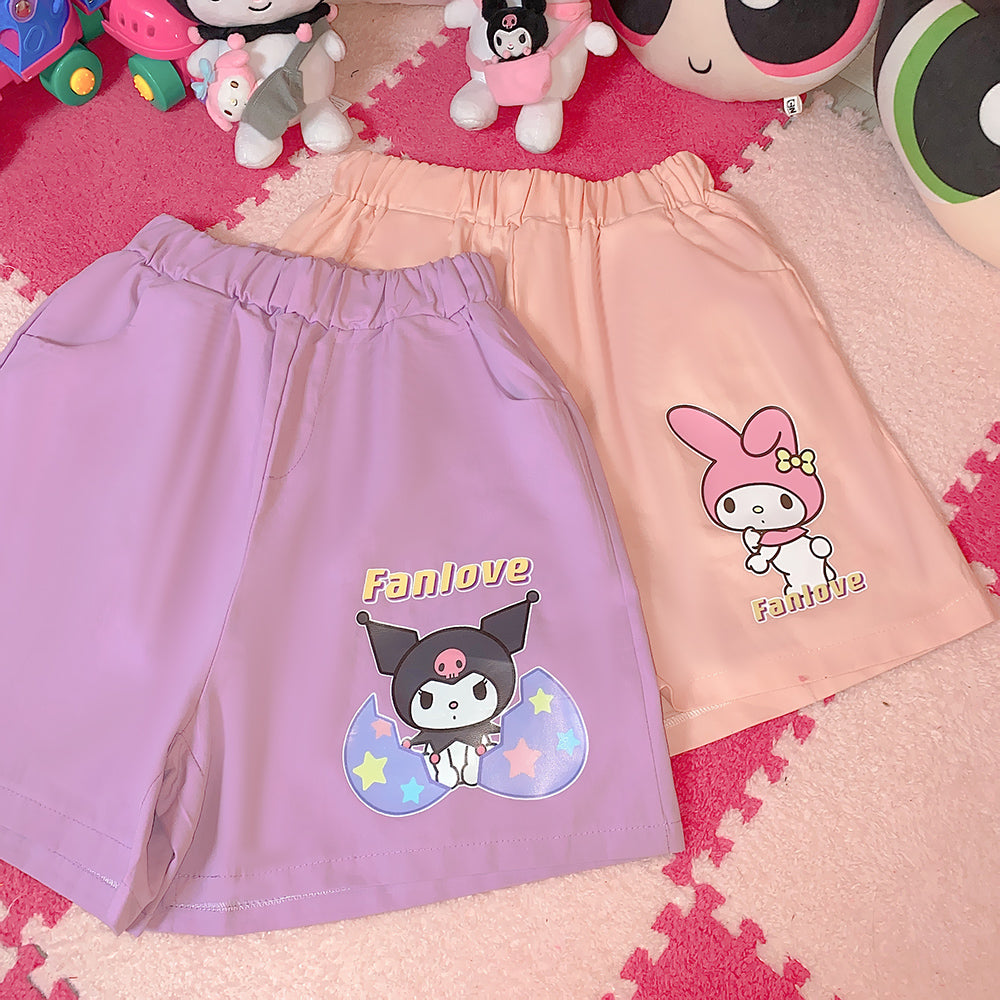 Cute cartoon print short PL51300