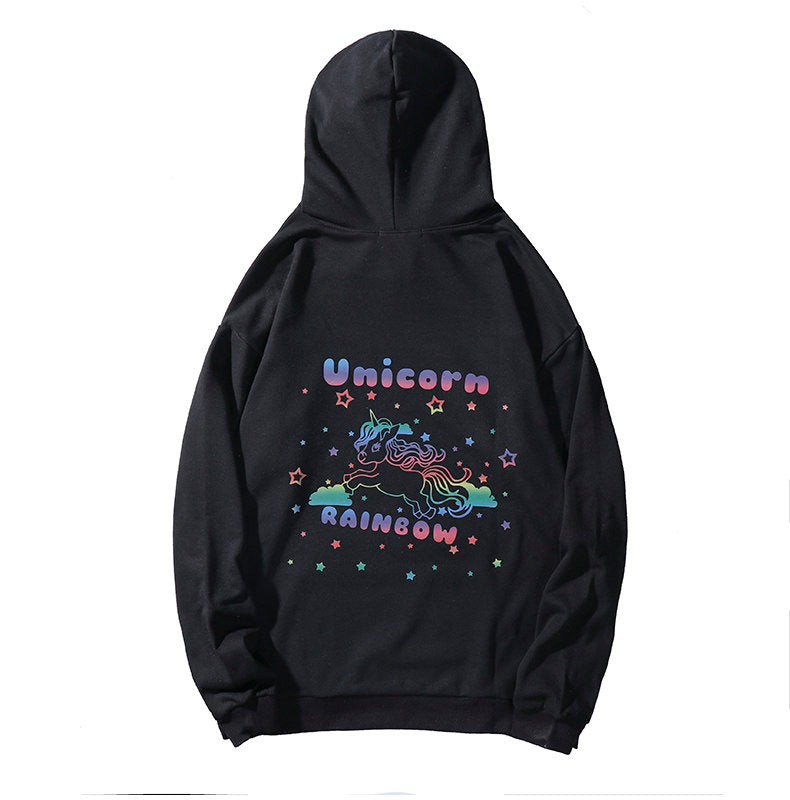 Unicorn 3M reflective plus velvet sweater PL21028