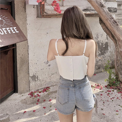 Sexy bow suspender top PL52034