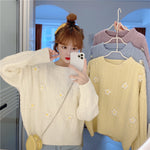 Flower embroidery sweater PL50886