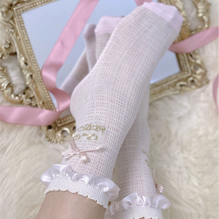 Cute bow socks PL51874