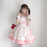 lolita pink maid uniform PL52359