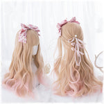 Lolita apricot pink gradient wig PL20259