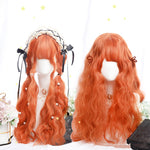 Lolita Dirty Orange Long Curly Wig  PL52541