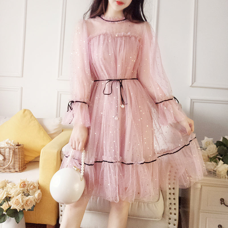 Lolita long sleeve mesh dress PL20348