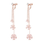 Pink cherry blossom earrings   PL50814