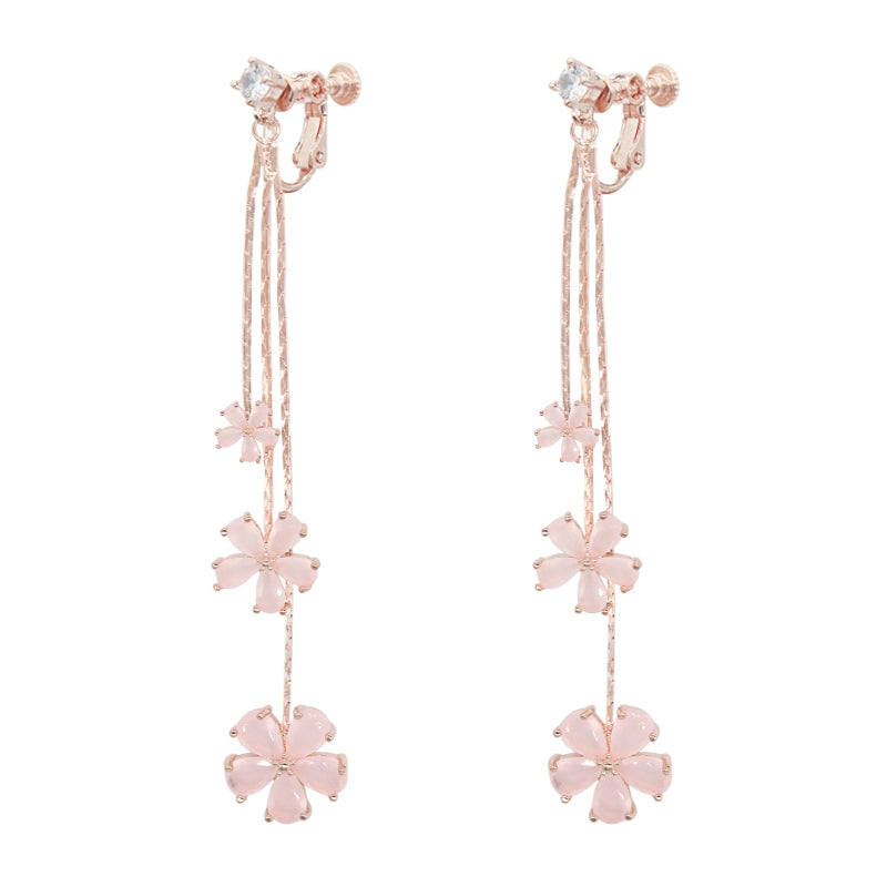 Pink cherry blossom earrings   PL50814