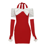 CHRISTMAS BOW DRESS  PL52703