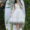 Sweet and lovely white dress PL51454