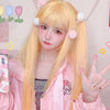 Lolita Golden Long Straight Hair Wig PL51622