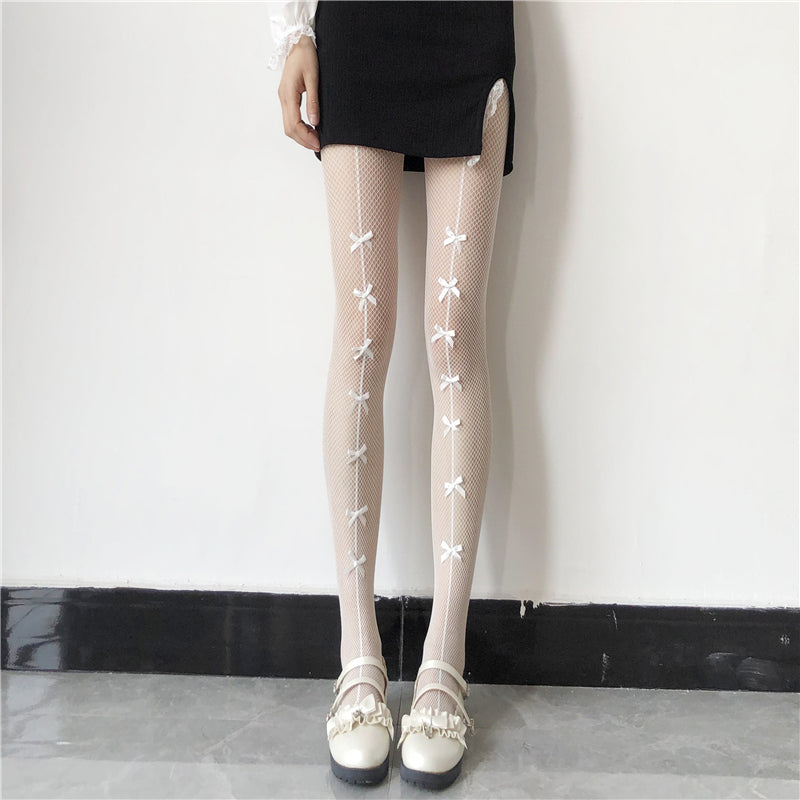 Bow lace socks PL52052