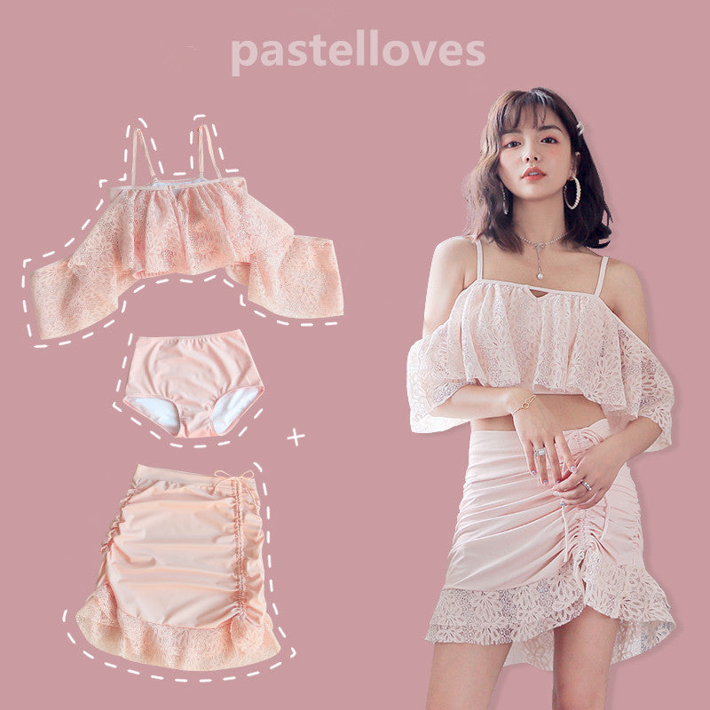 Pastel pink three-piece PL50435