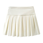 White all-match pleated skirt PL51355