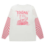 Cute Print Long Sleeve T-shirt PL52002