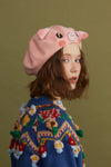 Piggy beret hat PL50180