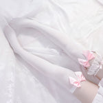 Lace bow socks PL50760