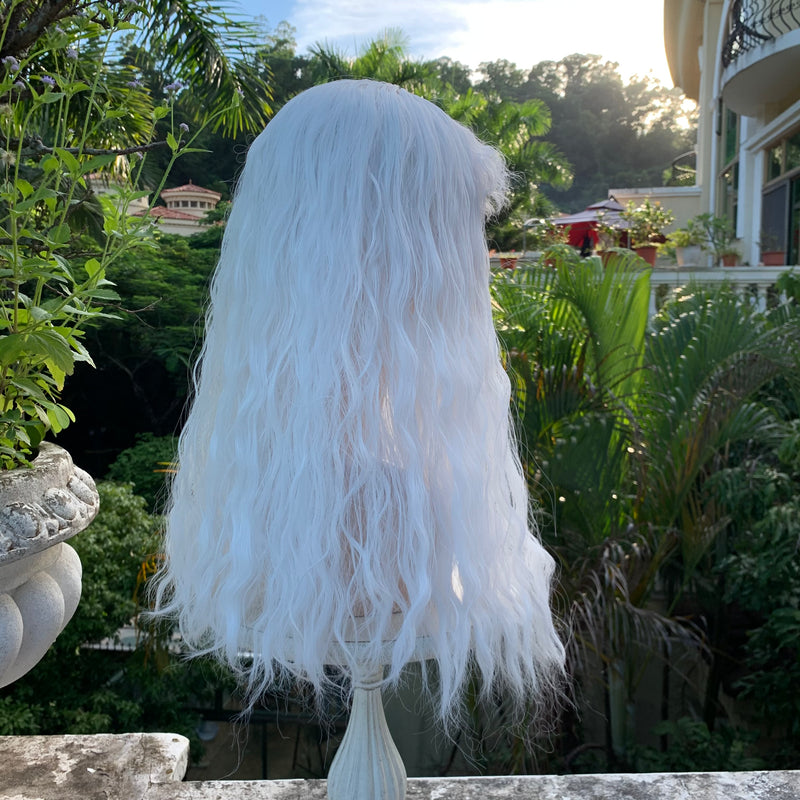 Lolita wool roll white wig PL51823