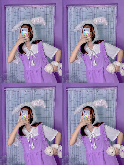 Purple strap dress PL20620