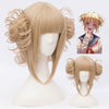 College wind milk golden wig PL10116