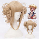 College wind milk golden wig PL10116