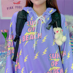 Lightning print sweater PL20887